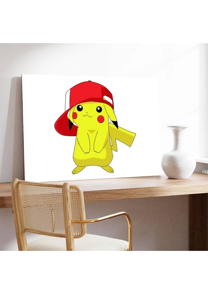 Şapkalı Pikachu Kanvas Tablo modelleri
