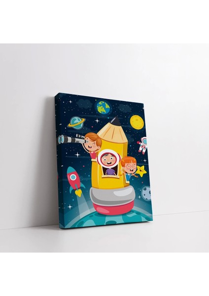 Yıldızlar Arasında Uçuş Kanvas Tablo fiyatları