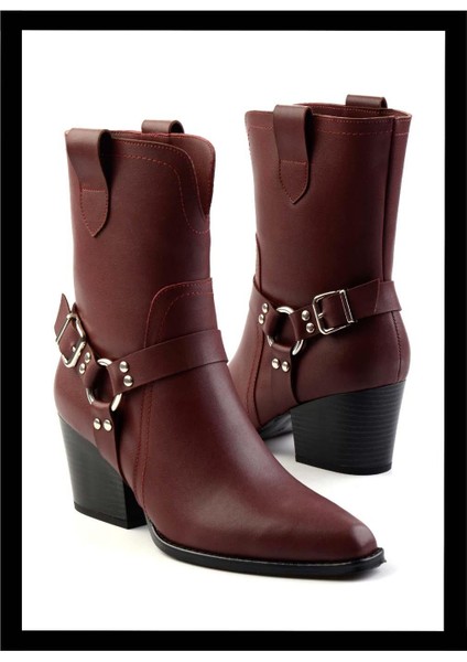 Bordo Kadın Bot & Bootie K02055014009