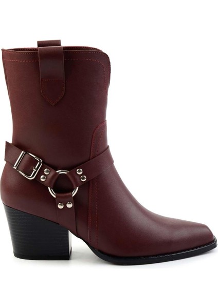 Bordo Kadın Bot & Bootie K02055014009