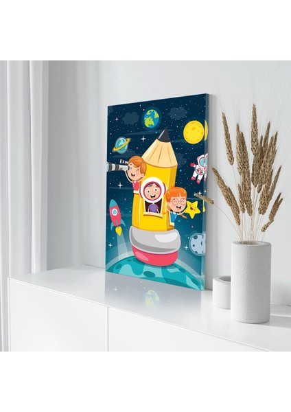 Yıldızlar Arasında Uçuş Kanvas Tablo modelleri
