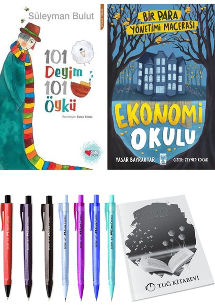Ekonomi Okulu Bir Para Yönetimi Macerası ve 101 Deyim 101 Öykü Süleyman Bulut 2li Set