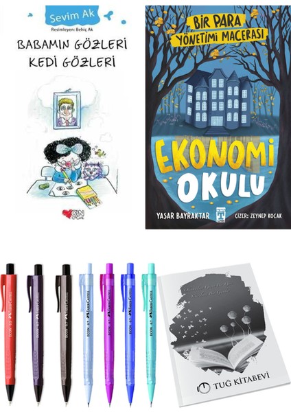 Ekonomi Okulu Bir Para Yönetimi Macerası ve Babamın Gözleri Kedi Gözleri 2li Set