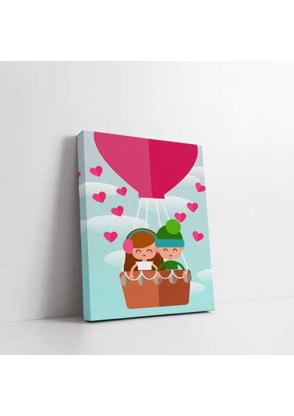 Balondaki Çocuklar Kanvas Tablo fiyatları