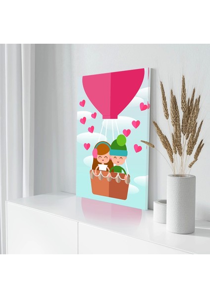 Balondaki Çocuklar Kanvas Tablo modelleri