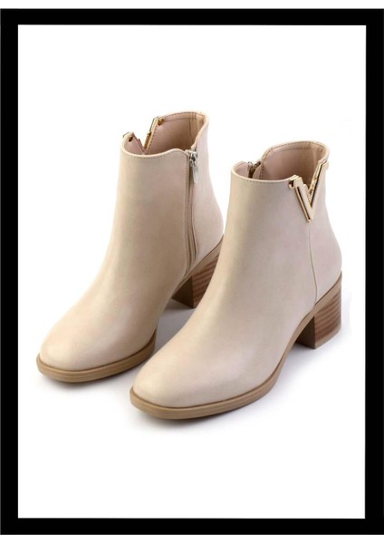 Bej Kadın Bot & Bootie K02049001909