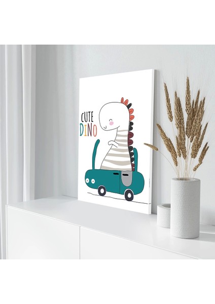 Şapkalı Dino Kanvas Tablo modelleri