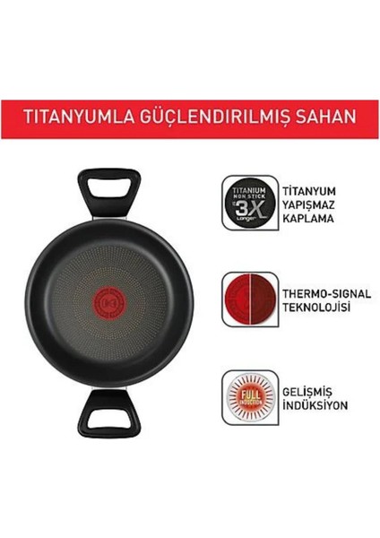 Titanyum 3x Ultimateone Indüksiyon Tabanlı Sahan - 20 cm