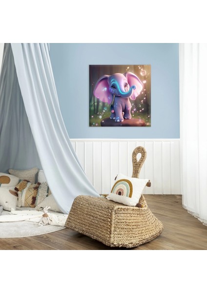 Neşeli Fil Kanvas Tablo