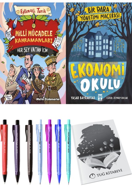 Ekonomi Okulu Bir Para Yönetimi Macerası ve Milli Mücadele Kahramanları Her Şey Vatan Için 2li Set