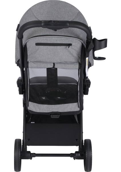 Wow Kabin Boy Tek Elle Kolay Katlanır Travel Bebek Arabası Autofold Grey Black