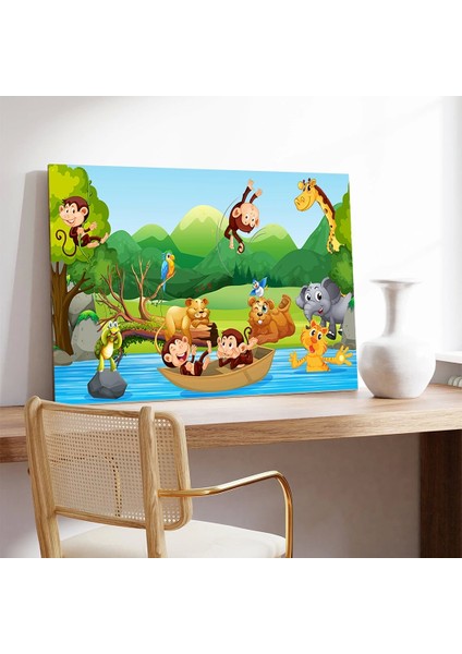 Safari Macerası Kanvas Tablo modelleri