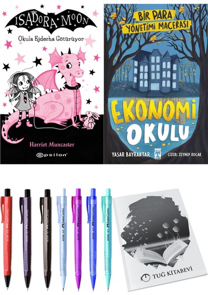 Ekonomi Okulu Bir Para Yönetimi Macerası ve Isadora Moon 6 Okula Ejderha Götürüyor 2li Set