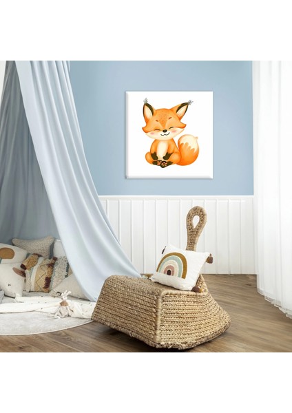 Meraklı Tilki Kanvas Tablo