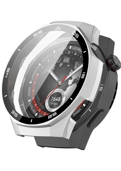 Huawei Watch Gt 5 Pro 46MM Pc Ölçekli Tasarım Izle Kılıfı ile Temperli Cam Ekran Filmi (Yurt Dışından)