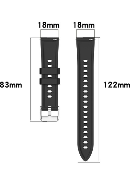 Huawei Watch Gt 5 Pro 42MM / Gt 5 41MM / Gt 4 41MM Saat Kayışı 18MM Dokulu Silikon Bant (Yurt Dışından) fiyatları