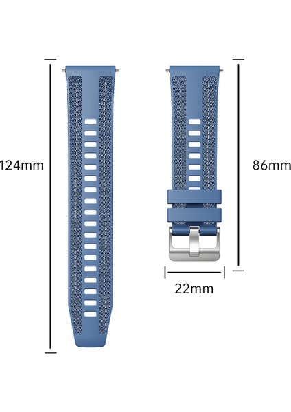Huawei Watch Gt 5 Pro 46MM / Gt 5 46MM / Gt 4 46MM Silikon + Naylon 22MM Watch Band (Yurt Dışından) fiyatları