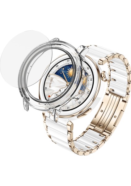 Huawei Watch Gt 5 Pro 42MM Izle Kılıf Temperli Cam Ekran Filmi ile Sert Pc (Yurt Dışından)
