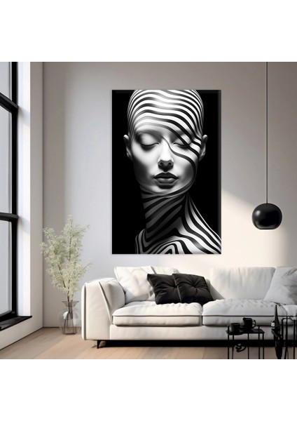 Akışkan Yüz Kanvas Tablo