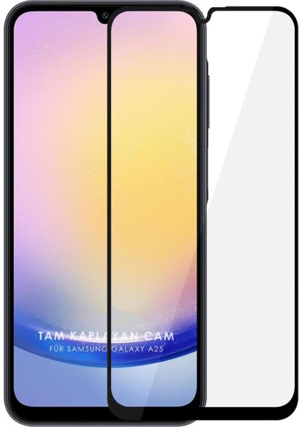 Samsung A25 5g Uyumlu Tam Kaplayan 5d Temperli Cam Koruma Ekran Koruyucu