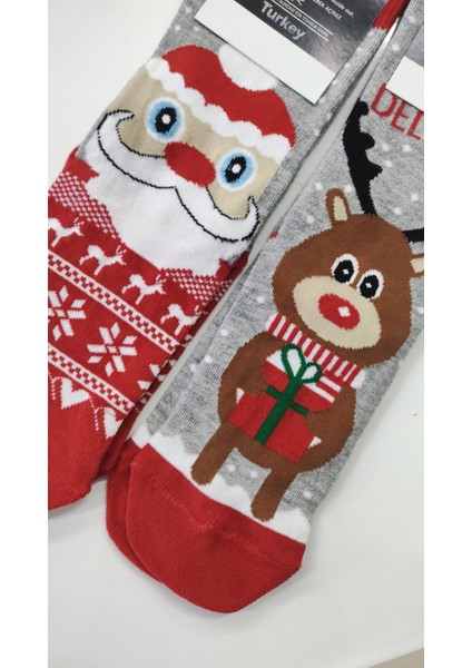 Unisex Model Yılbaşı Çorabı Yeniyıl Çorabı fiyatları