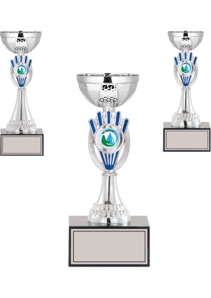 Kişiye Özel Futbol Kupa Takımı-Ödül Kupası-Turnuva Kupası-Kupa Seti 3'lü Takım Small 015