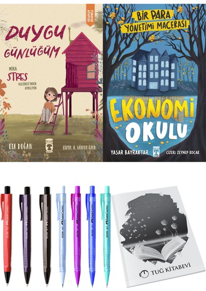 Ekonomi Okulu Bir Para Yönetimi Macerası ve Duygu Günlüğüm Mira Stres Kulübesi'nden Ayrılıyor 2li Set