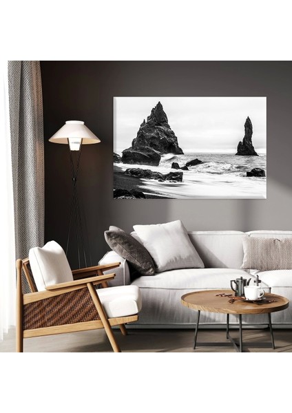 Kayalık Sahil Kanvas Tablo