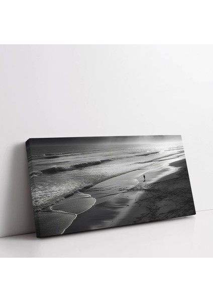 Kumsalda Yürüyüş Kanvas Tablo fiyatları