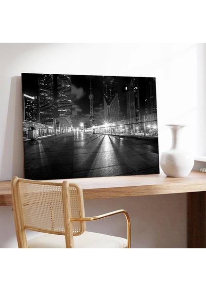 Gece Şehri Işıkları Kanvas Tablo modelleri