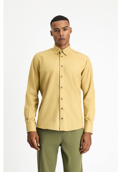 Uzun Kol Slim Fit Dar Kesim Oduncu Spor Pamuklu Gömlek fırsatları