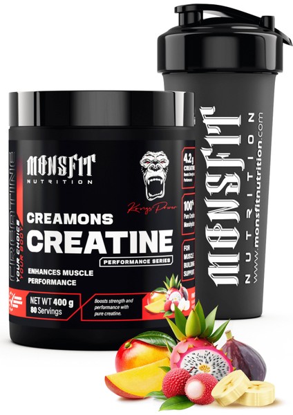 Creatine Creamons (80 Servis) 400 G (Tropikal Meyve Aromalı)