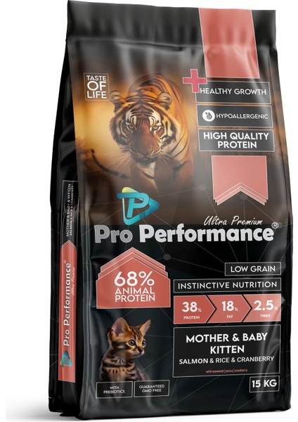 Adult Cat Mother & Baby Kitten With Salmon &rice 15KG