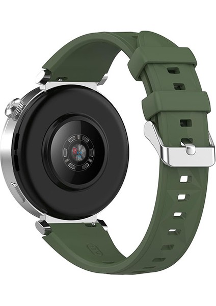 Huawei Watch Gt 5 41 mm ile Uyumlu 18 mm Kordon Ayarlanabilir Tokalı Soft Silikon Kayış