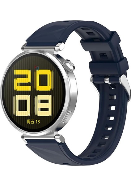 Huawei Watch Gt4 41 mm ve Gt5 41 mm ile Uyumlu 18 mm Kordon Ayarlanabilir Tokalı Soft Silikon Kayış