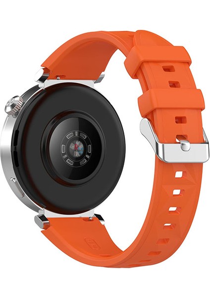 Huawei Watch Gt4 41 mm ve Gt5 41 mm ile Uyumlu 18 mm Kordon Ayarlanabilir Tokalı Soft Silikon Kayış