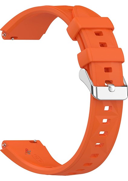 Huawei Watch Gt4 41 mm ve Gt5 41 mm ile Uyumlu 18 mm Kordon Ayarlanabilir Tokalı Soft Silikon Kayış