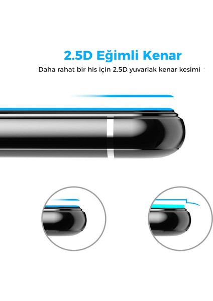 Redmi 9 Uyumlu Tam Kaplayan 5d Temperli Cam Koruma Ekran Koruyucu