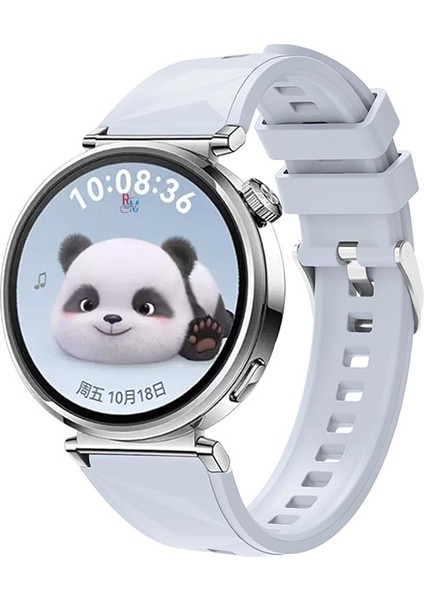 Huawei Watch Gt 5 41 mm ile Uyumlu 18 mm Kordon Ayarlanabilir Tokalı Soft Silikon Kayış