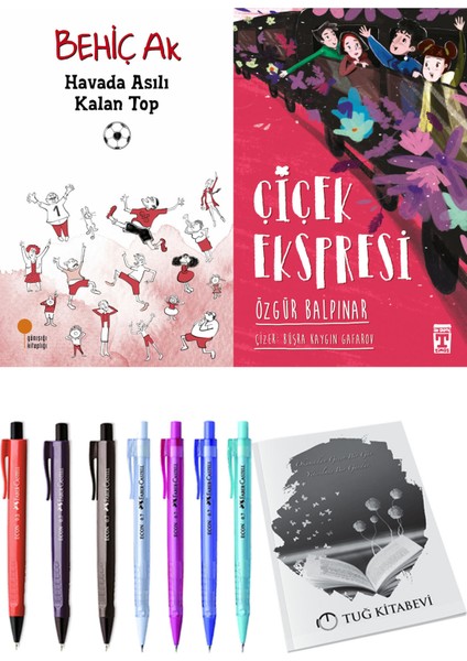 Çiçek Ekspresi ve Havada Asılı Kalan Top 2'li Set - Kalem