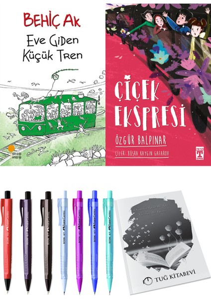 Çiçek Ekspresi ve Eve Giden Küçük Tren 2'li Set - Kalem