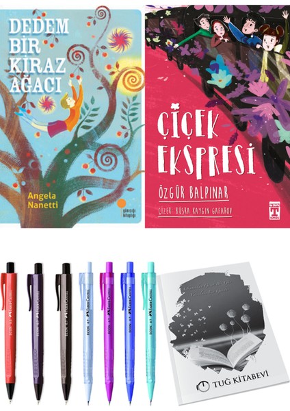 Çiçek Ekspresi ve Dedem Bir Kiraz Ağacı 2'li Set - Kalem