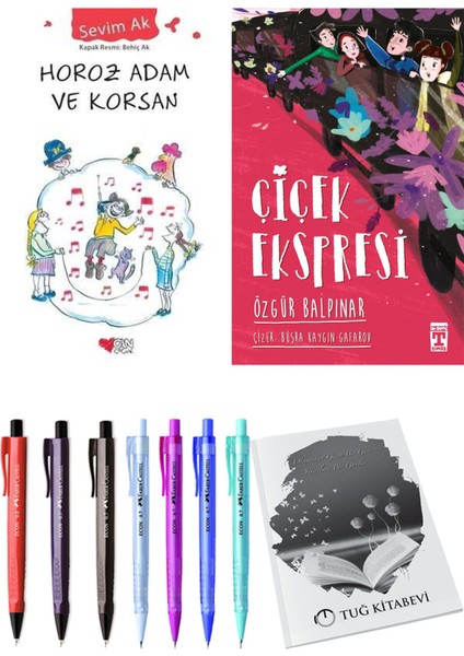 Çiçek Ekspresi ve Horoz Adam ve Korsan 2'li Set - Kalem