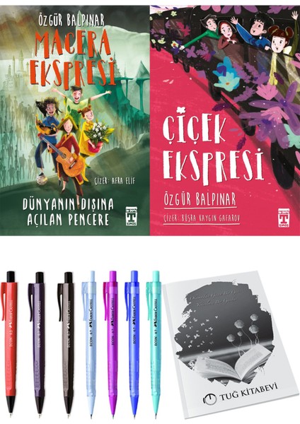 Çiçek Ekspresi ve Gelecek Ekspresi Dünyanın Dışına Açılan Pencere 2'li Set - Kalem