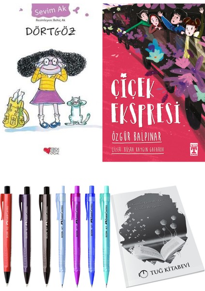 Çiçek Ekspresi ve Dörtgöz 2'li Set - Kalem