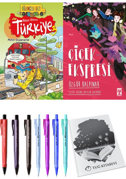 Çiçek Ekspresi ve Güzel Ülkem Türkiye 3 2'li Set - Kalem
