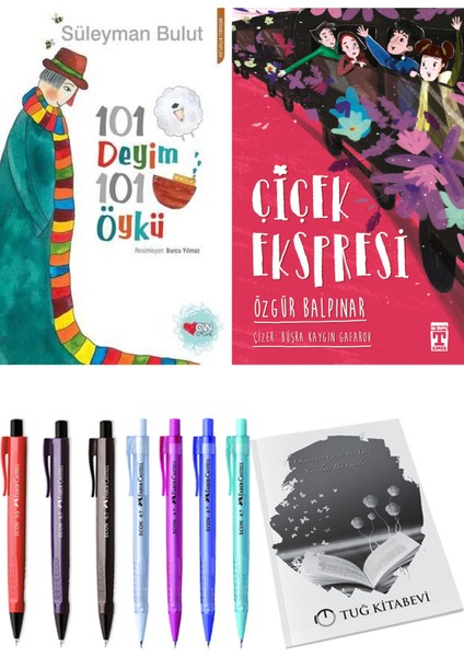 Çiçek Ekspresi ve 101 Deyim 101 Öykü Süleyman Bulut 2'li Set - Kalem