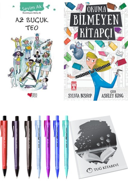 Okuma Bilmeyen Kitapçı ve Az Buçuk Teo 2li Set