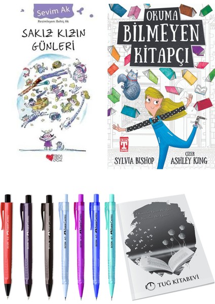 Okuma Bilmeyen Kitapçı ve Sakız Kızın Günleri 2li Set