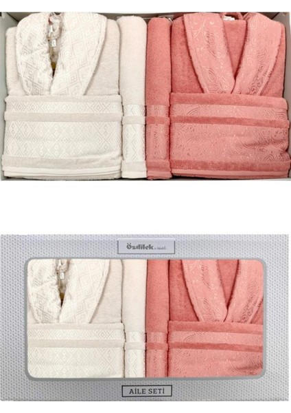 Bornoz Takımı Dory Aile Seti Bornoz Takımı Banyo Havlusu